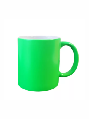 Šalica sa tiskom neon zelena